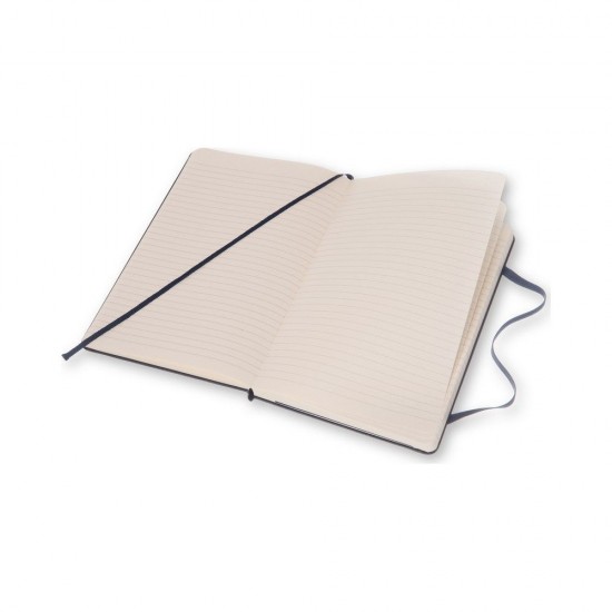 Блокнот в лінію А5 Voyager Moleskine, тверда обкладинка темно-синій - VM301-27