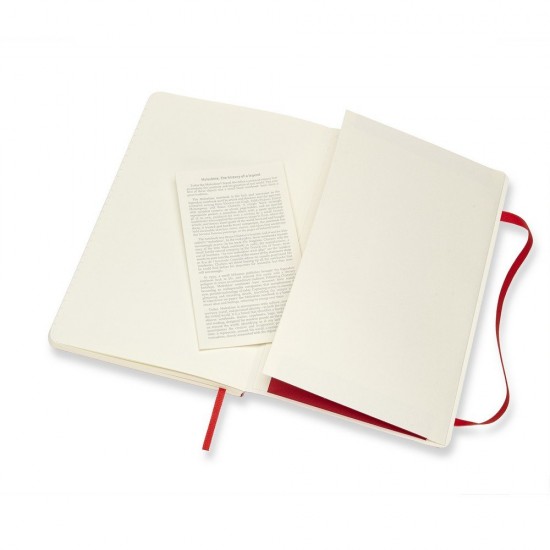 Блокнот в лінію А5 Voyager Moleskine, тверда обкладинка червоний - VM303-05