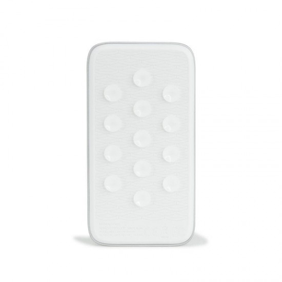 Повербанк 4000 mAh Bergamo Bubble Bang Lightlogo, світлодіодний індикатор сріблястий - 4012/7/4