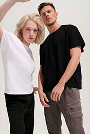 Жіноча та чоловіча футболки Sol’s з переробленої бавовни