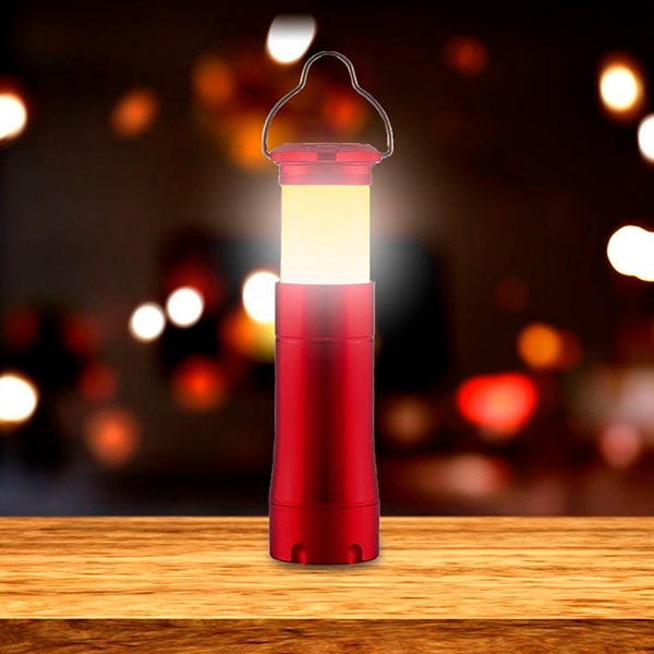 Ліхтар ручний Glow, 4 в 1, AL, лінза, фокус, 100LM червоний - 080-2